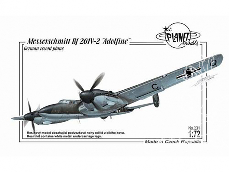 Planet Model PLT231 Messerschmitt Bf 261V-2 "Adolfine" full resine kit 1/72