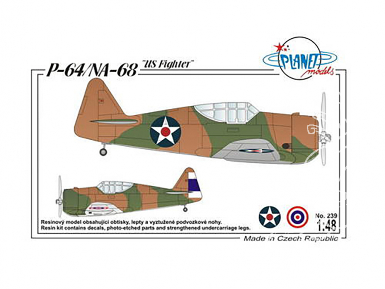 Planet Model PLT239 P-64/ NA-68 "US Fighter" full resine kit 1/48