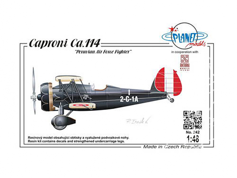 Planet Model PLT242 Caproni Ca.114 AF chasseur péruvien full resine kit 1/48