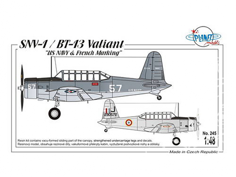 Planet Model PLT245 SNV-1/ BT-13 Valiant full resine kit 1/48