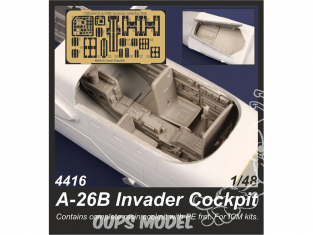 Cmk kit d'amelioration 4416 A-26B Invader Cockpit pour kit ICM 1/48