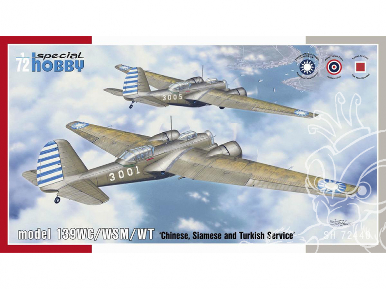 Special Hobby maquette avion 72440 Modèle Martin 139WC / WSM / WT «Service chinois, Siam et Turc» 1/72