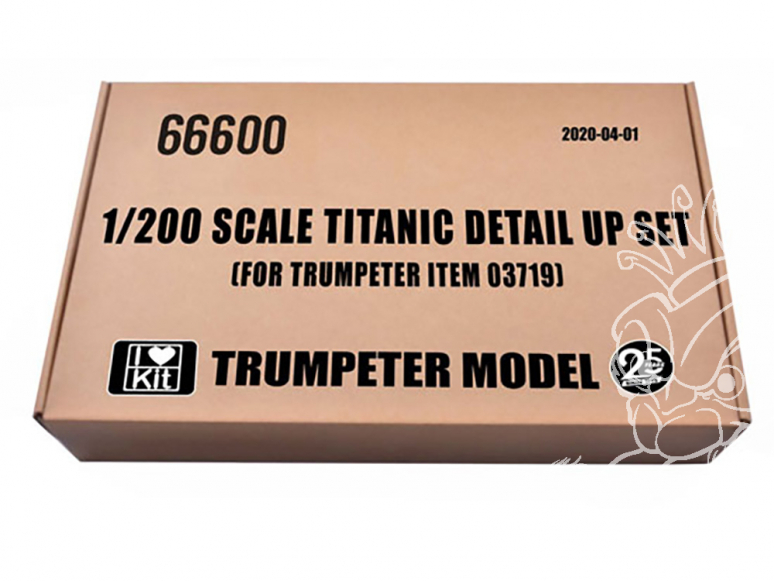 TRUMPETER photodecoupe 66600 Kit super-détaillage pour TITANIC Trumpeter 1/200