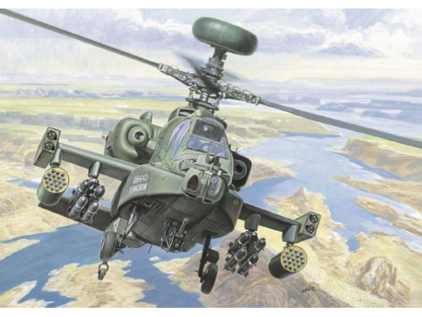 italeri maquette avion 0080 AH-64D Apache Longbow 1/72