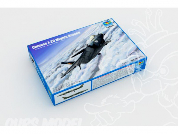 Trumpeter maquette avion 03923 CHASSEUR FURTIF J-20 MIGHTY DRAGON ARMEE DE L AIR POPULAIRE CHINOISE 1/144