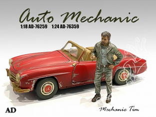 American Diorama figurine AD-76359 Mécano auto Tim 1/24