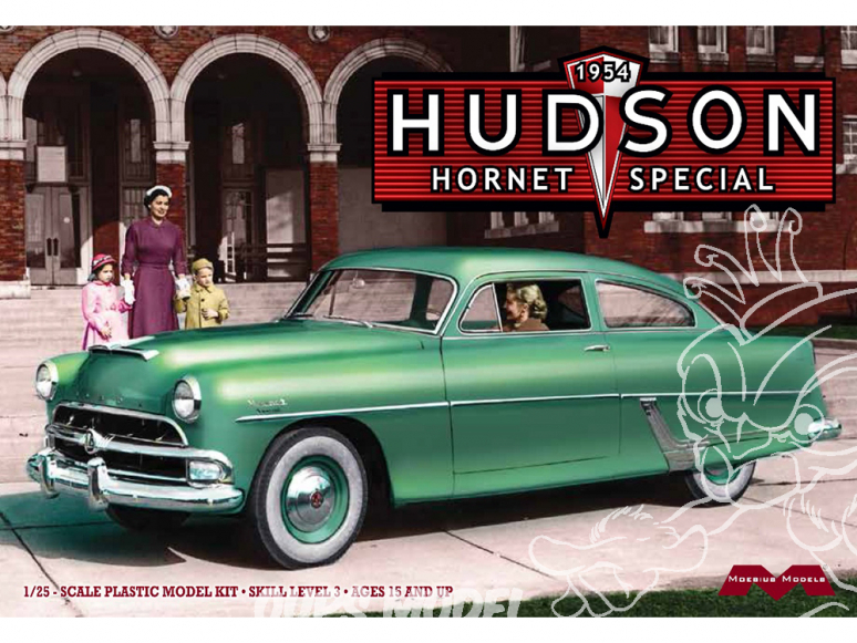Moebius maquette voiture 1214 Hudson Hornet Special 1954 1/25
