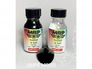 MRP peintures 007 Noir 2K SUPER CLEAR 2 x 30ml