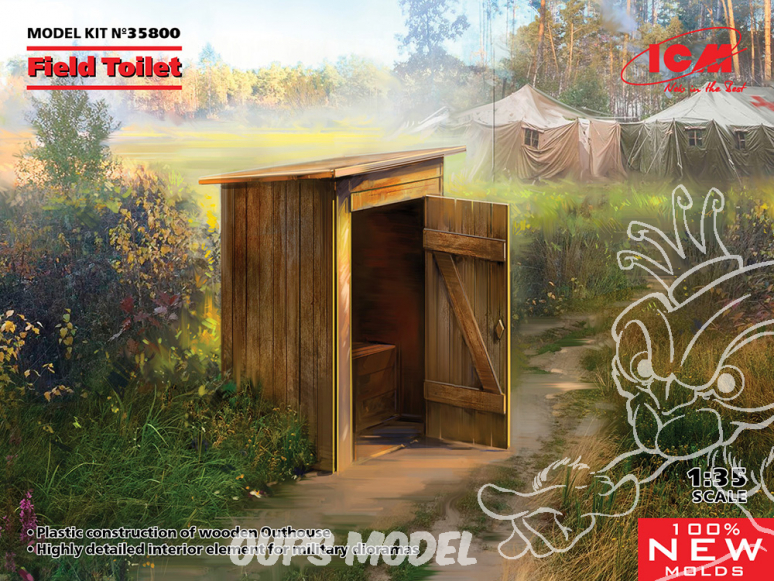 Icm maquette armement 35800 Toilette de campagne 1/35