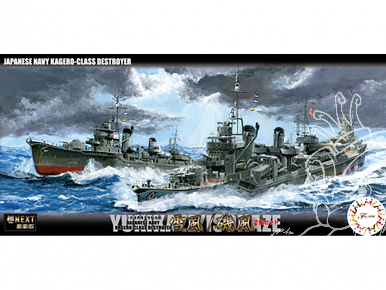 Fujimi maquette bateau 460529 Yukikaze / Isokaze Destroyer de la Marine Japonaise 1/700