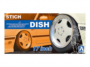 Aoshima maquette voiture 61176 Jantes Stitch Zauber Dish 17" et pneus 1/24