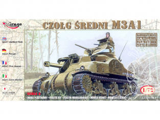 Mirage maquette militaire 72803 Char moyen M3A1 1/72