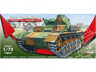 Mirage maquette militaire 728053 Pz.Kpfw. IV Ausf. C Normandie 1944 1/72