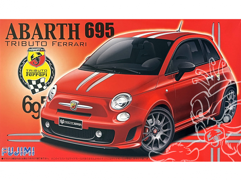 Fujimi maquette voiture 123844 Abarth 695 Tributo Ferrari Fiat 1/24