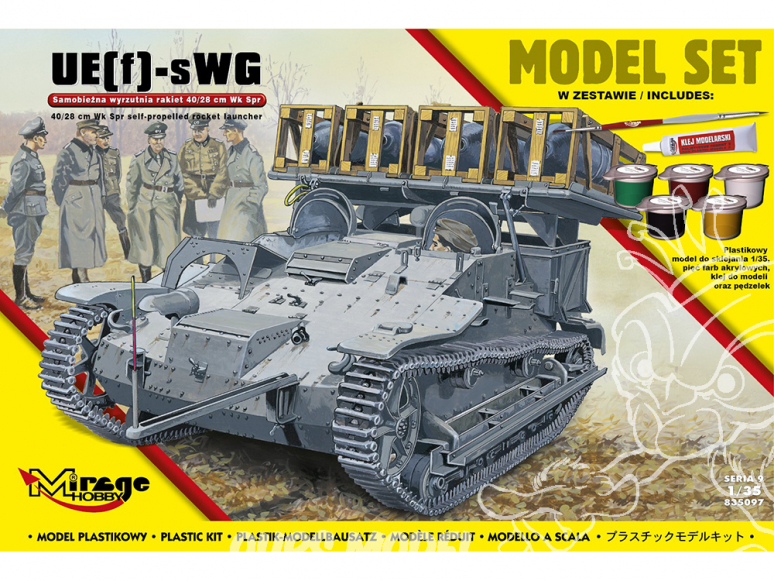 Mirage maquette militaire 835097 MODEL SET UE [f] -sWG Lance-roquettes automoteur 40/28 cm Wk Spr 1/35