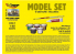 Mirage maquette militaire 835094 MODEL SET Char léger polonais 7TP Tourelle double 1/35