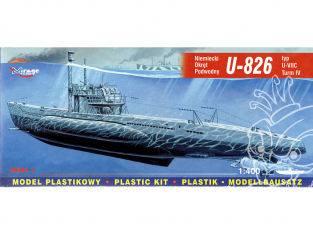 Mirage maquette Sous-marins 40413 U-826 type U-VII Turm IV sous-marin allemand 1/400