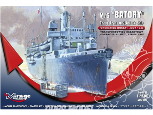 Mirage maquette bateau 500801 M / S BATORY Operation Husky 1943 1/500