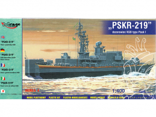 Mirage maquette Bateau 40423 Corvette PAUK I "PSKR-219" KGB 1/400