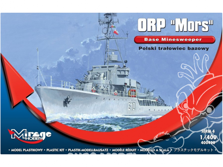 Mirage maquette Bateau 900001 dragueur de mines ORP MORS 1/400