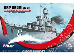 Mirage maquette Bateau 400612 destroyers ORP GROM wz.38 1/400