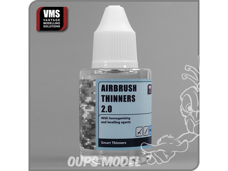 VMS TH02 Airbrush thinners 2.0 Enamel - Diluant enamel 2.0 50ml