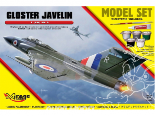 Mirage maquette bateaux 872093 Model Set GLOSTER JAVELIN F (AW) Mk 9 Avion intercepteur subsonique britannique 1/72