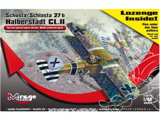 Mirage maquette avion 481401 Schusta / Schlasta 27b Halberstadt CL.II avec SET LOZENGE 1/72