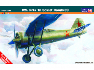 MASTER CRAFT maquette avion 020385 PZL P-7a entre les mains des Soviétiques 1/72