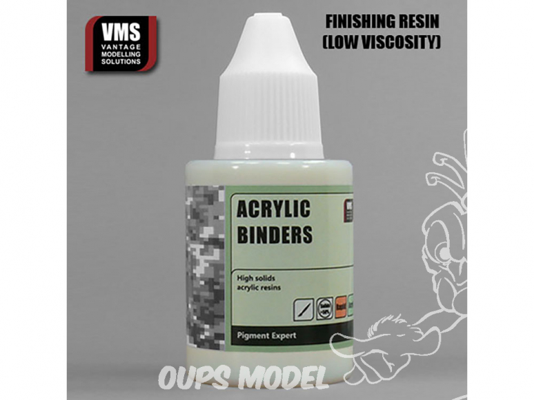 VMS PE03.FN Acrylic Binders Finishing - Liant résine Acrylique de finition 50ml