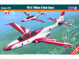 MASTER CRAFT maquette avion 030223 TS-11 Iskra blanc et rouge 1/72