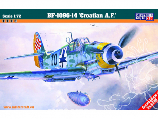 MASTER CRAFT maquette avion 031510 BF-109 G-14 Croatian Air Force 1/72