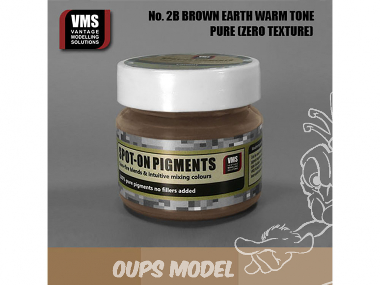 VMS Spot-On Pigments No2bZT Terre Européenne brune ton chaud Zero tex 45ml