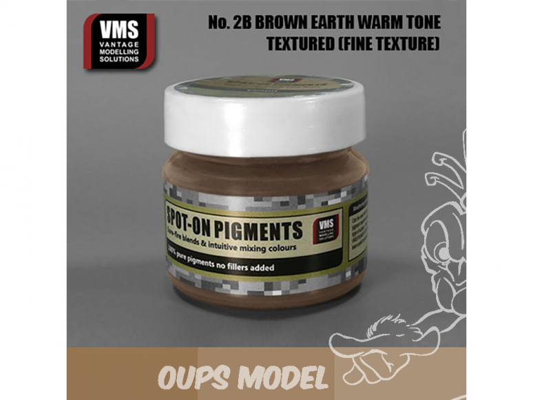 VMS Spot-On Pigments No2bFT Terre Européenne brune ton chaud Fine tex 45ml
