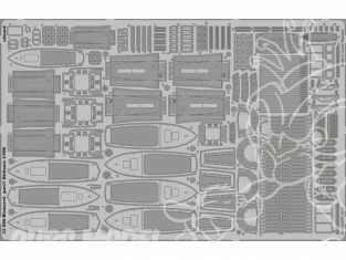 Eduard photodecoupe 53080 Bismarck Premiere partie Canots de sauvetages 1/200