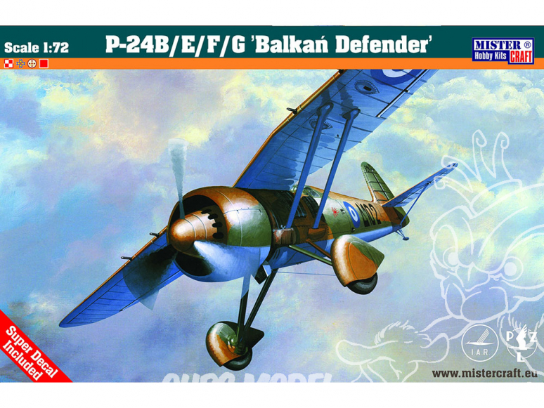 MASTER CRAFT maquette avion 042257 PZL P-24B/E/F/G Balkan Defender 1/72