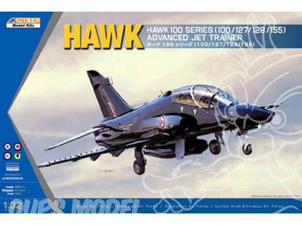 Kinetic maquette avion K3206 HAWK 100 Serie Jet Trainer 1/32