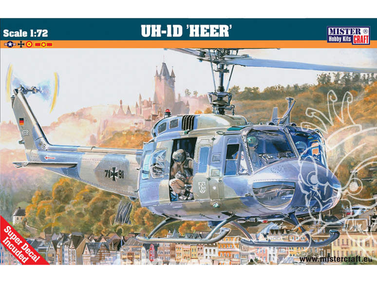 Master CRAFT maquette helicoptére 040796 UH-1D HEER 1/72