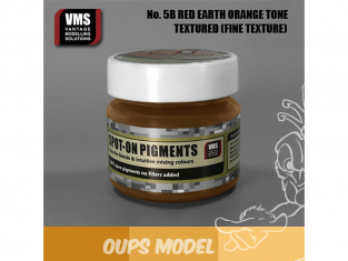 VMS Spot-On Pigments No5bFT Terre rouge ton orange Fine tex 45ml