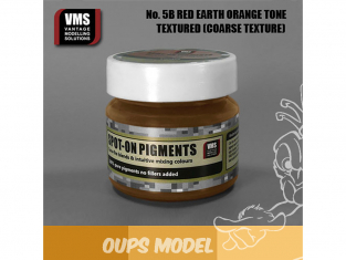 VMS Spot-On Pigments No5bCT Terre rouge ton orange Coarse tex 45ml