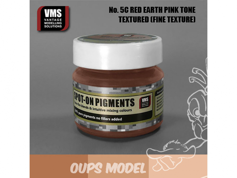 VMS Spot-On Pigments No5cFT Terre rouge ton rose Fine tex 45ml