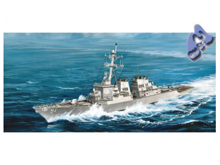 Trumpeter maquette bateau 04523 USS ARLEIGH BURKE 1/350