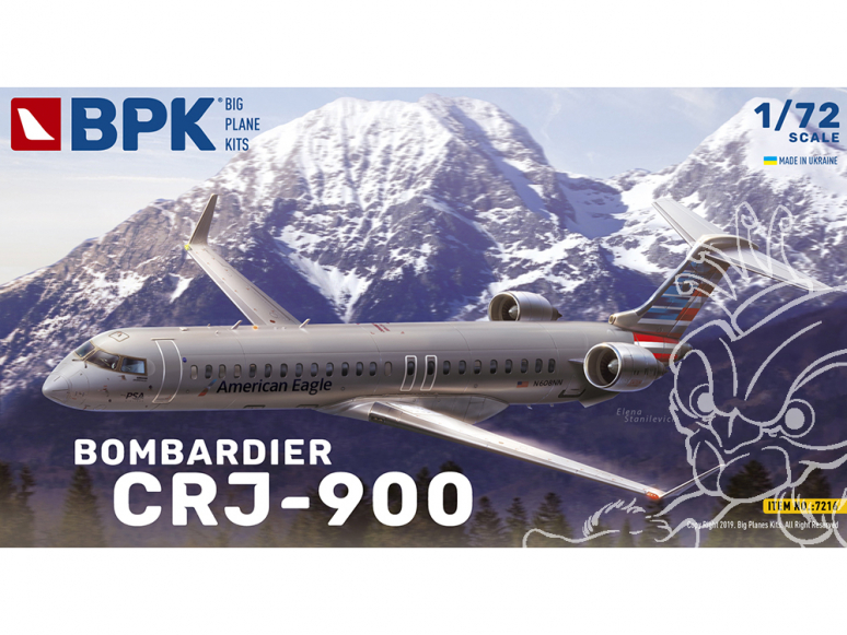 BPK maquette avion 7216 Bombardier CRJ-900 1/72