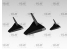 Icm maquette avion A002 3 supports de présentation noir pour avions 1/48 - 1/72 et 1/144