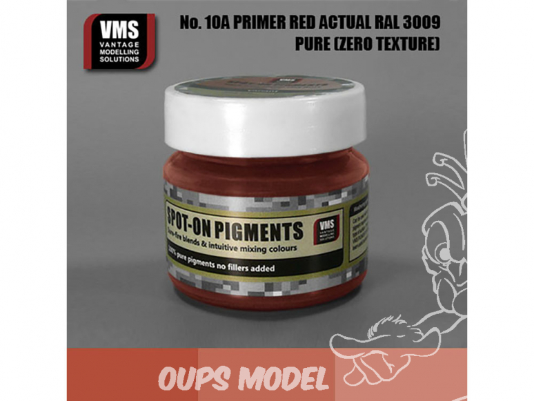 VMS Spot-On Pigments No10a Rouge apprêt RAL3009 Actuel Zero tex 45ml