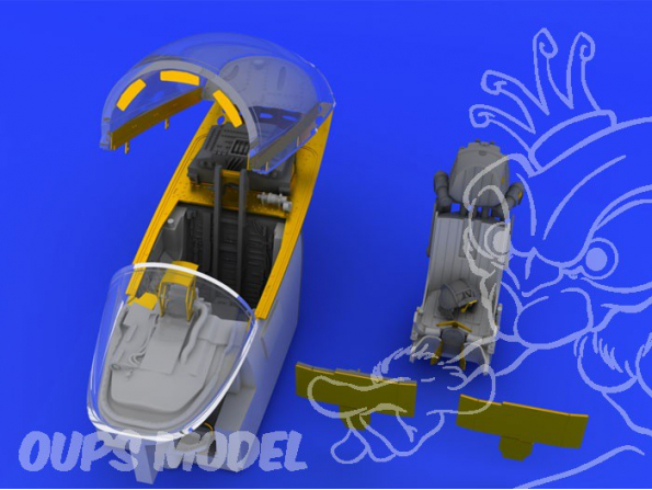 Eduard kit d&39amelioration avion brassin 648091 Cockpit Mig-29 1/48