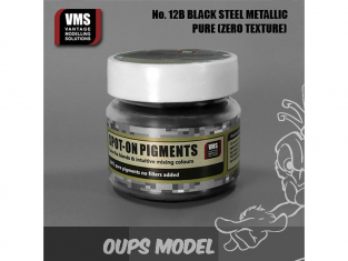 VMS Spot-On Pigments No12bZT Acier noir métallisé Zero tex 45ml