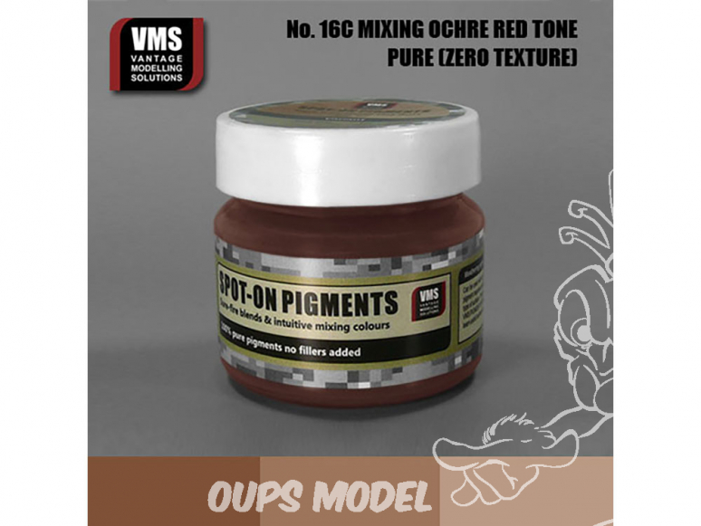 VMS Spot-On Pigments No16cZT Mélange Ochres rouge Zero tex 45ml