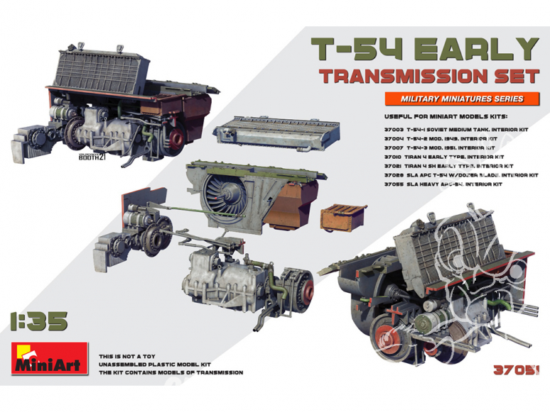 Mini Art maquette militaire 37051 ENSEMBLE DE TRANSMISSION EARLY pour T-54 1/35