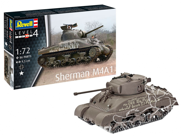 Revell maquette militaire 03290 Sherman M4A1 1/72